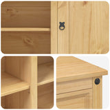 Kitchen Trolley 2 pcs Honey Wax 112 x 70 x 91.5 cm Solid-Pine 3425386