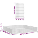 Free Range Animal Enclosure 48-Panel 54x100 cm Galvanised Iron 3321350