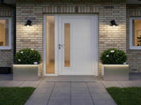 Garden Planter with LED 2 pcs Silver 40 x 60 x 40 cm 8008149