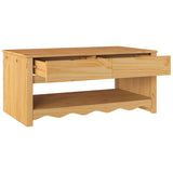 Coffee Table Drammen Oak 99 x 55 x 45 cm Solid Pine Wood 42003044