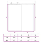 Sliding Door Gold 102.5x205 cm Frosted ESG Glass and Aluminium 155183
