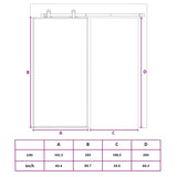 Sliding Door Gold 102.5x205 cm Frosted ESG Glass and Aluminium 155183