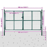Garden Mesh Gate Fence Door Wall Grille 300x175 cm 140925