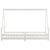 Kids Bed Frame White 80x200 cm Solid Wood Pine 834481