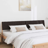 Upholstered Headboard Black 200 cm Solid Pine Wood 879211