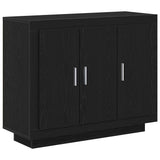 Sideboard Black Oak 92 x 35 x 75 cm Engineered Wood 862750