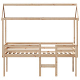 High Sleeper Bed without Mattress 80x200 cm Solid Wood Pine 3282135