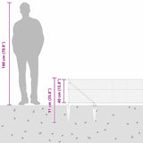 Welded Wire Fence with Spikes 100 x 0.4 m 3353292