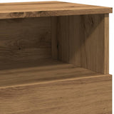 ZNTS Bedside Cabinet Artisan Oak 50x32x60cm Engineered Wood 856566