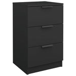 Bedside Cabinet Black 40x36x65 cm 811270