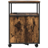 Cabinet with Charging Station Smoked Oak 61 x 46 x 67 cm 859832
