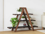 Folding Rack Brown 79.5 x 35 x 112 cm Solid Reclaim Wood 42012404