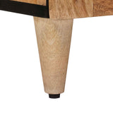 Sideboard with Storage Natural 40 x 33 x 75 cm Solid Mango Wood 4018284