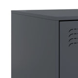Bedside Cabinets 2 pcs Anthracite 34.5x39x62 cm Steel 841780