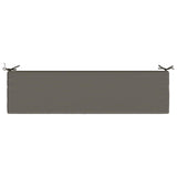 2-Piece Bench Cushions SOEST 2 pcs 100% Polyester Grey 949855