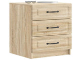 Bedside Cabinet Sonoma Oak 43 x 41 x 63.5 cm Engineered Wood 895707