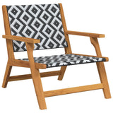 Garden Furniture 2 pcs Black and White 67 x 78 x 73 cm 367830