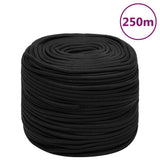 Boat Rope Full Black 8 mm 250 m Polypropylene 152504