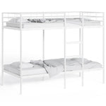 Bunk Bed without Mattress White 80x200 cm Steel 42000327