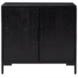 Sideboard Black 75x35x70 cm Solid Pinewood 349924