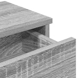 Wall Shelf with Drawers Grey Sonoma 80x31x17 cm Engineered Wood 859955