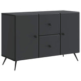 Sideboard with Drawer Black 89 x 34.5 x 60 cm Engineered Wood 895576