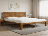 Double Bed Frame with Headboard ROSTOCK Natural 180 x 200 cm 3405495