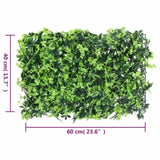 Artificial Leaf Fence 24 pcs Green 40x60 cm 366645