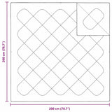 Quilts & Duvets White 200 x 200 cm Polyester 42007784