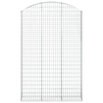 Arched Gabion Basket 150x30x220/240 cm Galvanised Iron 153451