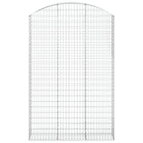 Arched Gabion Basket 150x30x220/240 cm Galvanised Iron 153451