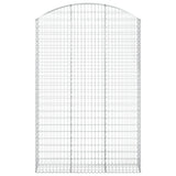 Arched Gabion Basket 150x30x220/240 cm Galvanised Iron 153451