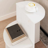 Coffee Table White 50 x 40 x 50 cm Solid pine wood 873527
