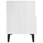 TV Cabinet High Gloss White 80x36x50 cm Engineered Wood 812597