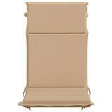 High Back Chair Cushion GEMERT 2 pcs 100% Polyester Sand 945699