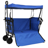Folding Hand Trolley Black 105 x 56.5 x 116 cm Oxford Cloth 42020663