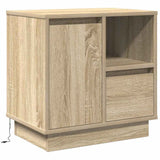 Bedside Cabinet with Drawer 2 pcs Sonoma Oak 50 x 34.5 x 50 cm 869583