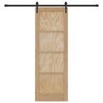Sliding Door Manual ORKDAL Brown 73.5 x 211 cm Solid pine wood 3333804