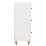 Drawer Cabinet White 66 x 34.5 x 90 cm Engineered Wood 894145