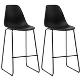 ZNTS 3 Piece Bar Set Plastic Black 279760