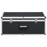 Storage Cases 2 pcs Black Aluminium 91851