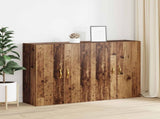 Wall-Mounted Cabinet 2 pcs Old Wood 69.5 x 34 x 90 cm 3394518