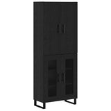 Highboard 2 pcs Black Oak 69.5 x 34 x 180 cm 3403200