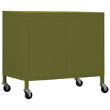 Storage Cabinet Olive Green 60x35x56 cm Steel 336261