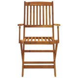 Dining Set Brown Solid Acacia wood Medium Foldable 3060194