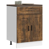 Kitchen Base Cabinet Porto Smoked Oak Engineered Wood 853972