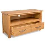 TV Cabinet 90x35x48 cm Solid Oak Wood 244466