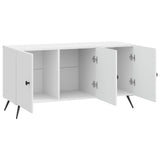 TV Cabinet High Gloss White 99 x 34.5 x 50 cm Engineered Wood 895639