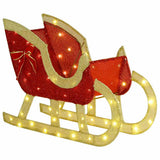 Reindeer Pull Sleigh Warm white 151 x 28 x 128.5 cm Fabric 42019082