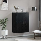 Wall Cabinet Black Oak 69.5 x 34 x 90 cm Engineered Wood 879521